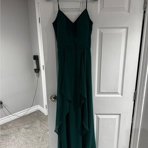 Elegant Emerald Green Evening Dress